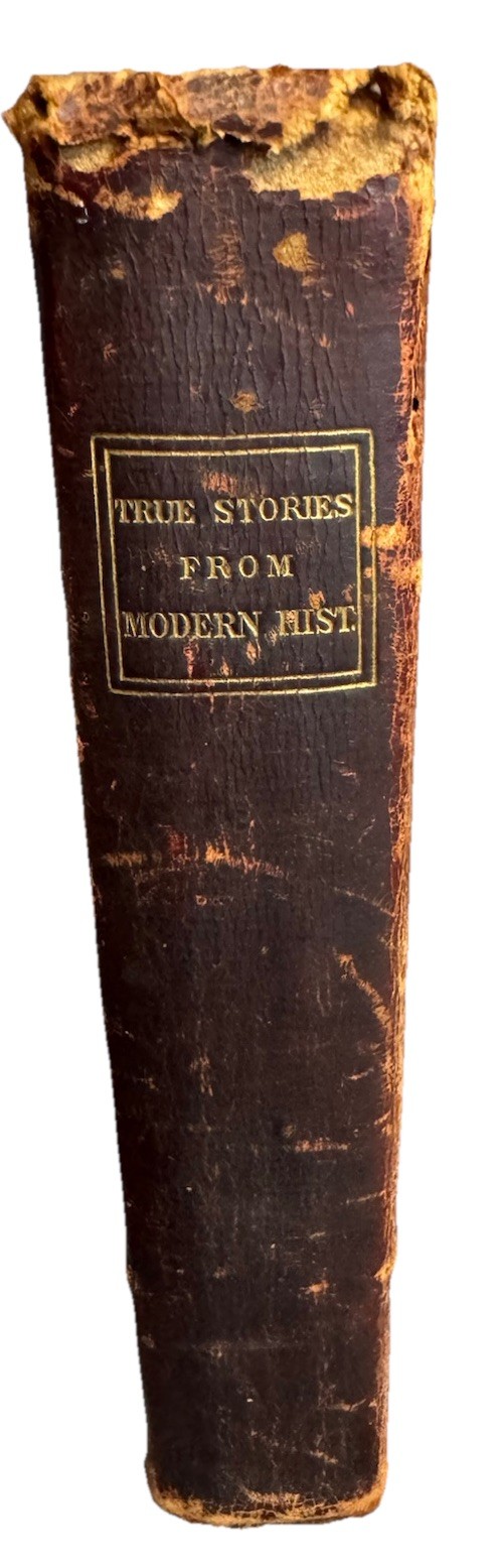 Antique 1834 History Book John Harris London Illustrated 1836 Leigh Provenance