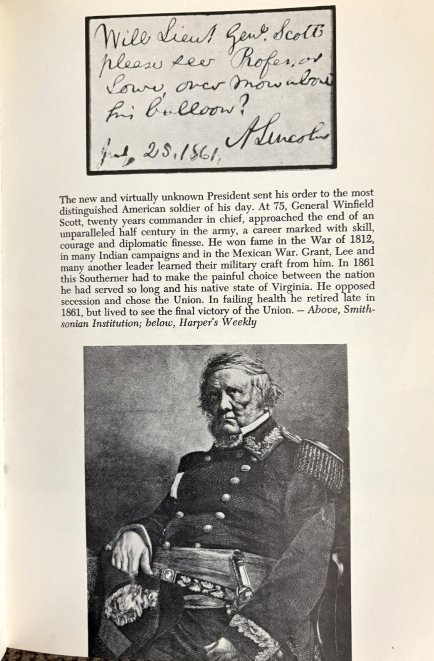 Above the Civil War: Thaddeus Lowe Balloonist by Eugene B. Block 1st ed 1966
