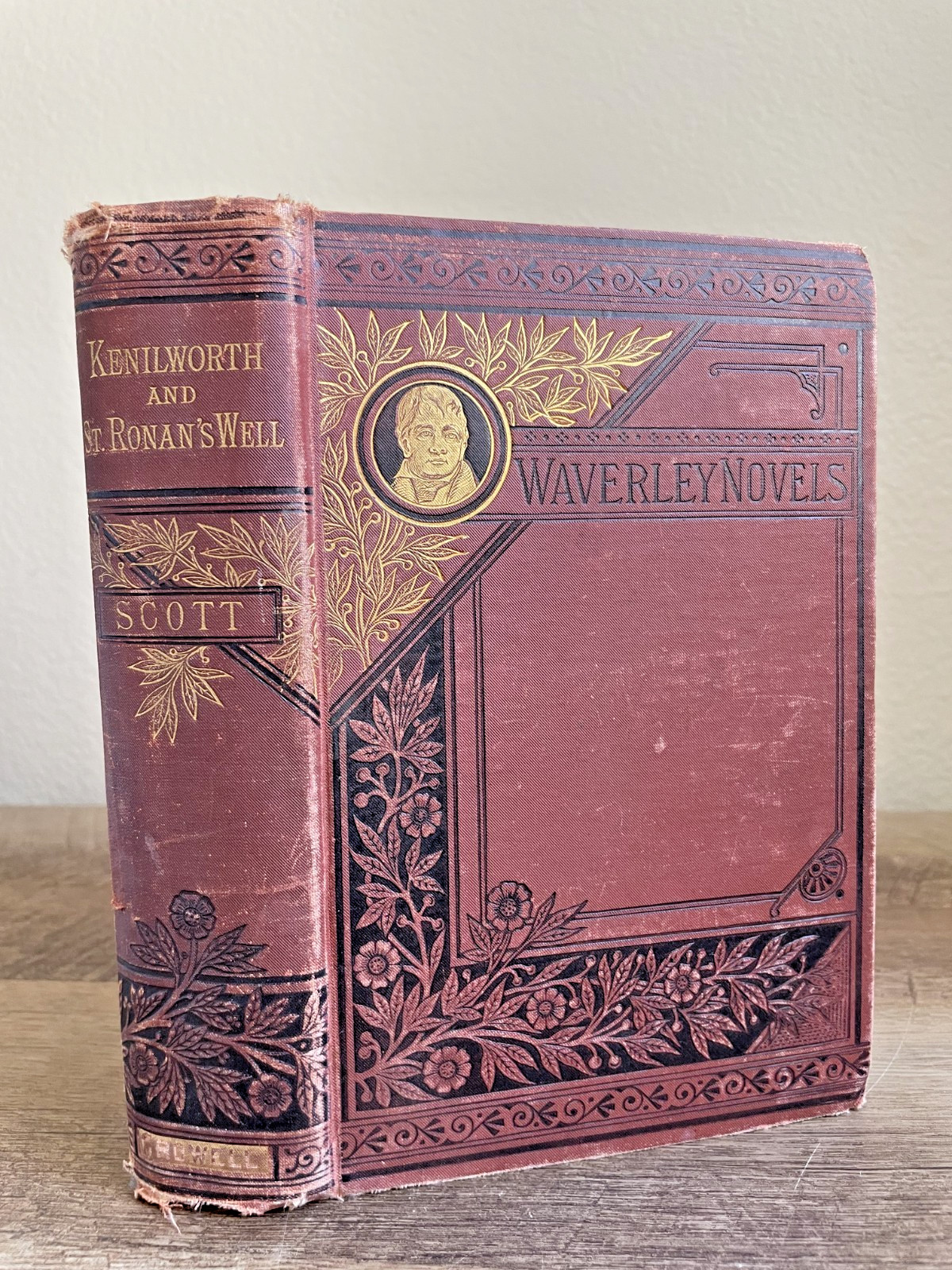 1880 Kenilworth by SIR WALTER SCOTT, Illustrated, Waverley Novels, Vintage Book