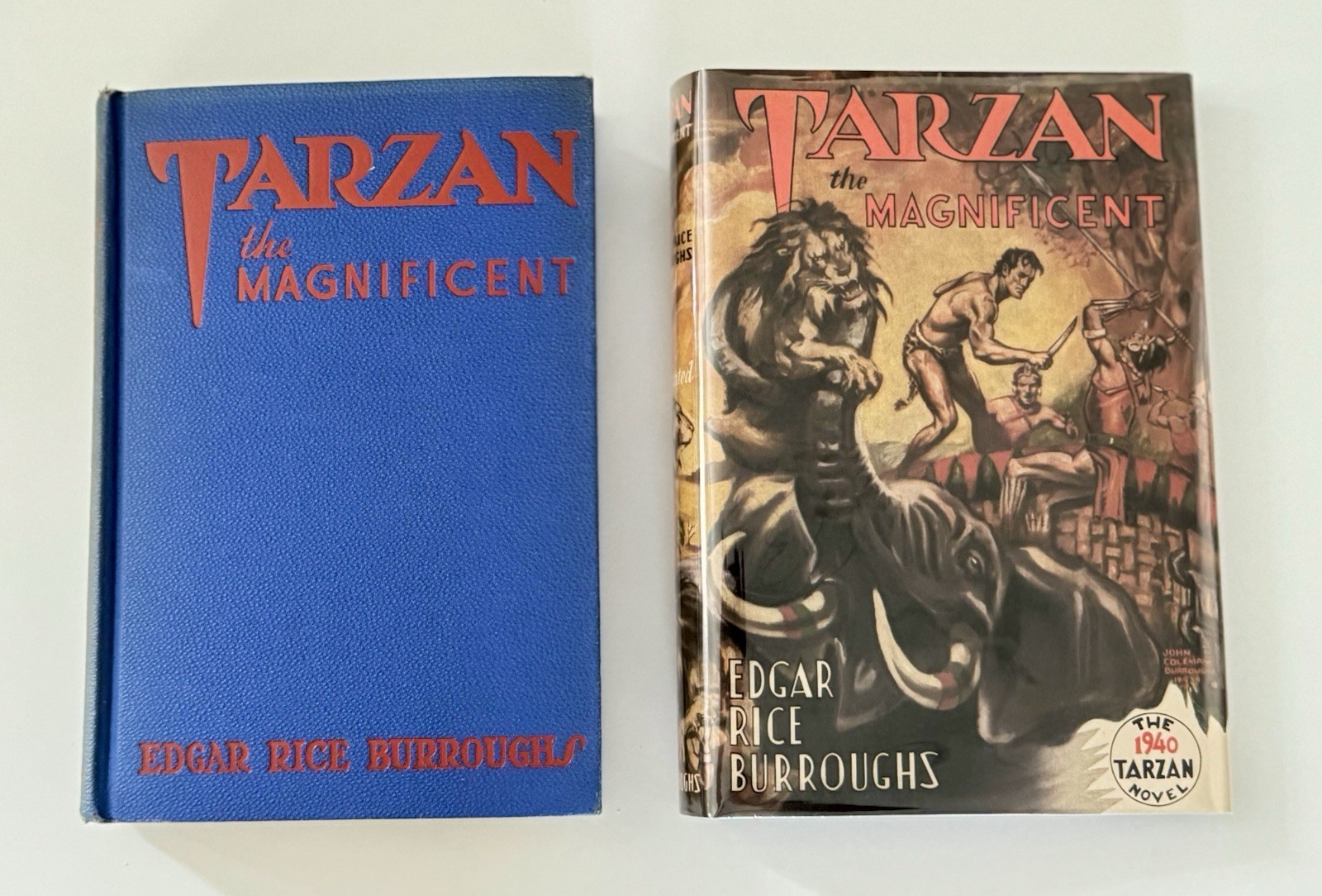 First Ed Tarzan The Magnificent Edgar Rice Burroughs HC DJ Very Good Condition