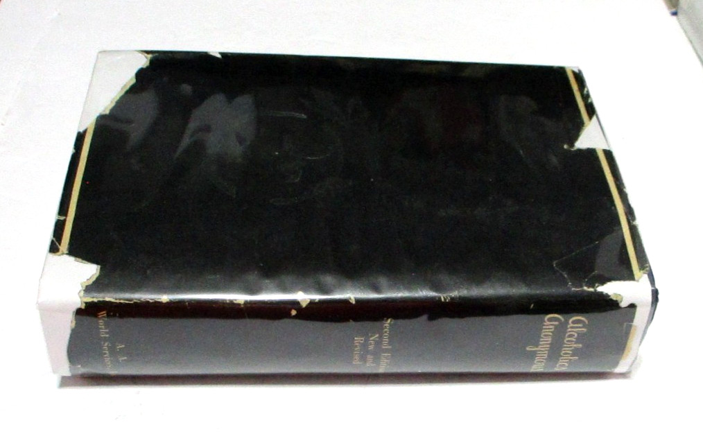 ALCOHOLICS ANONYMOUS 2nd Edition, 16th Printing, 1974, HC w/dj, w/ receipt, VG