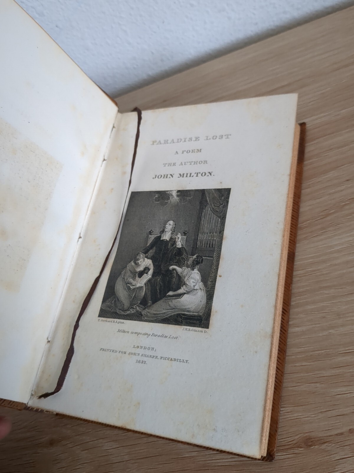 Paradise Lost Paradise Regained by John Milton Two Volume Set 1816 1822