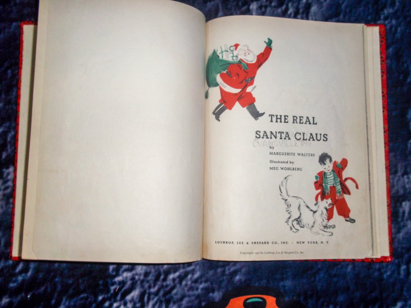 The Real Santa Claus by Walters 1950 Vintage HC Wohlberg Christmas Illust