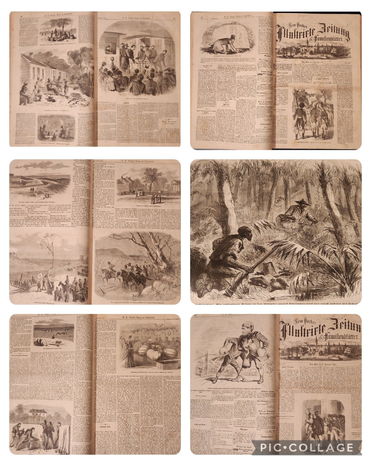 Rare Civil War German American New-Yorker Newspaper Book Like Harper’s Weekly