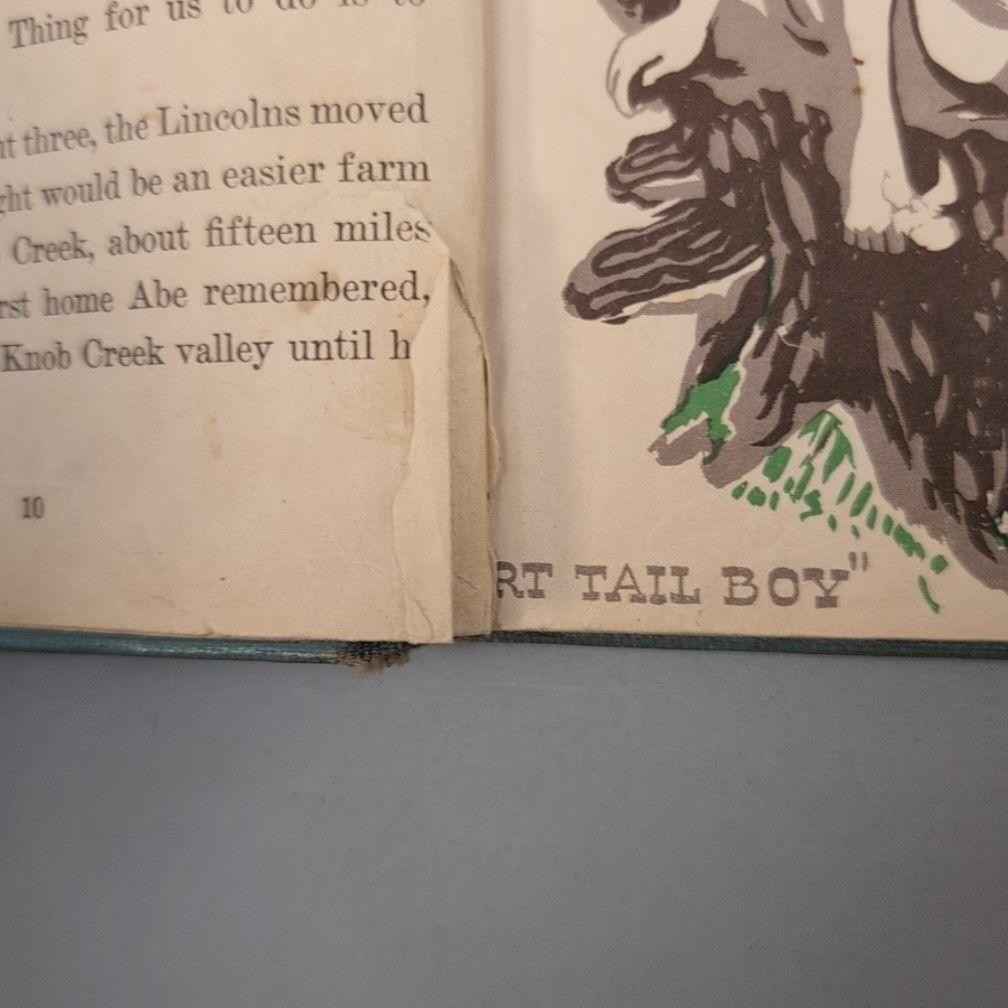 Vintage 1950 Abraham Lincoln Genevieve Foster HC Scribner USA Childrens Ex-Lib