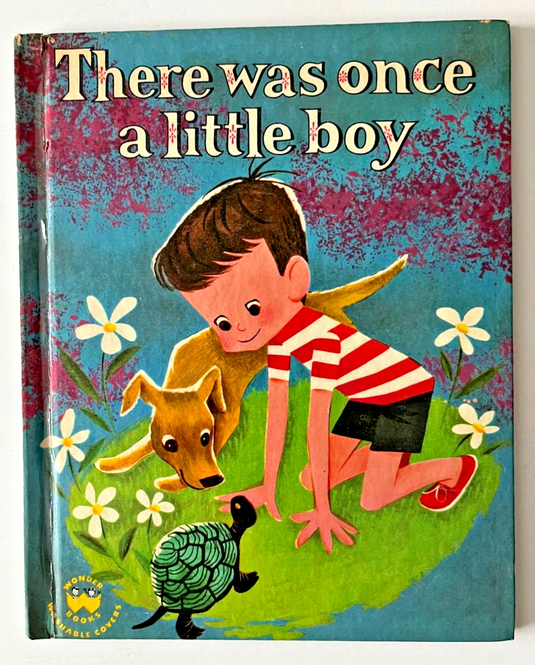 THERE WAS ONCE A LITTLE BOY ~ vintage children’s Wonder Book ~many Golden books!