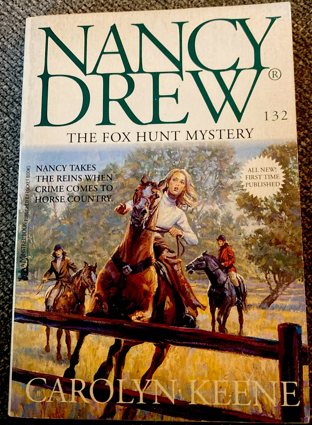 Nancy Drew #132 Fox Hunt Mystery nice condition FIRST EDITION FIRST PRINT PB SC