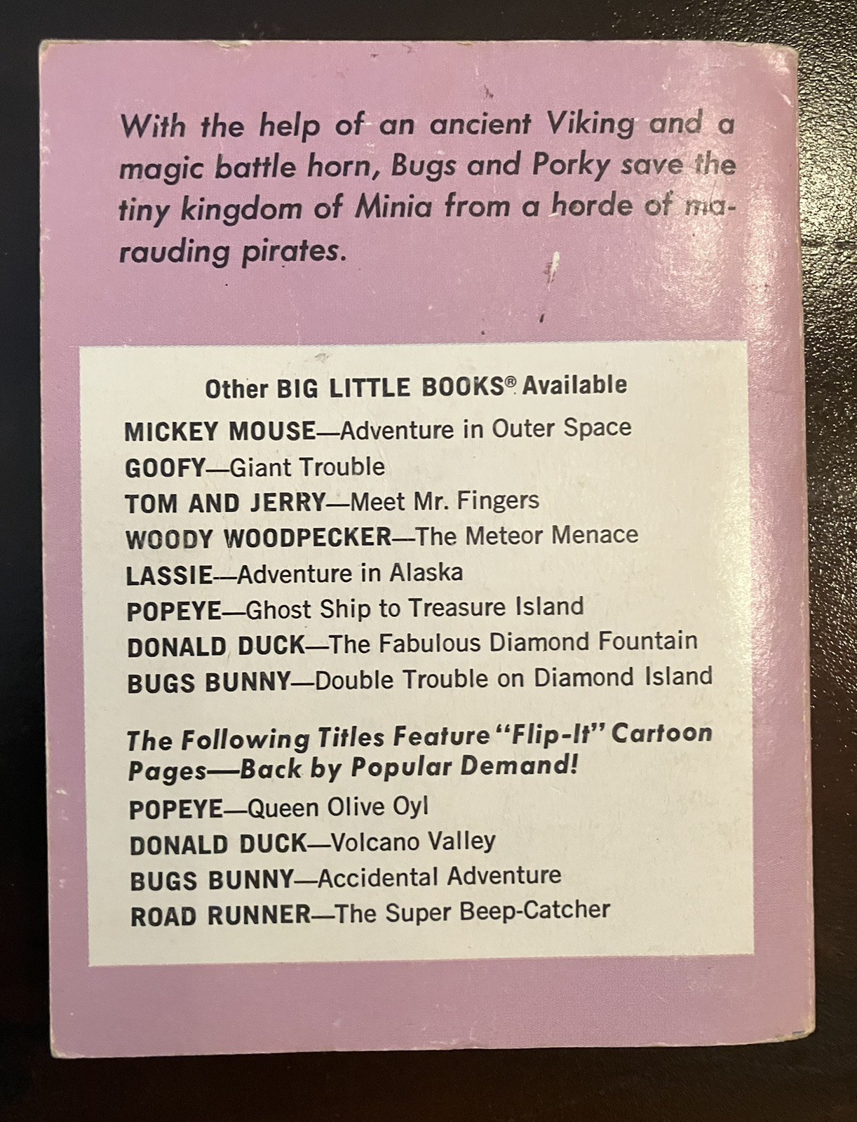 Lot of 6 Bugs Bunny HC/SC Big Little Books, Whitman, 60s-70s low grade