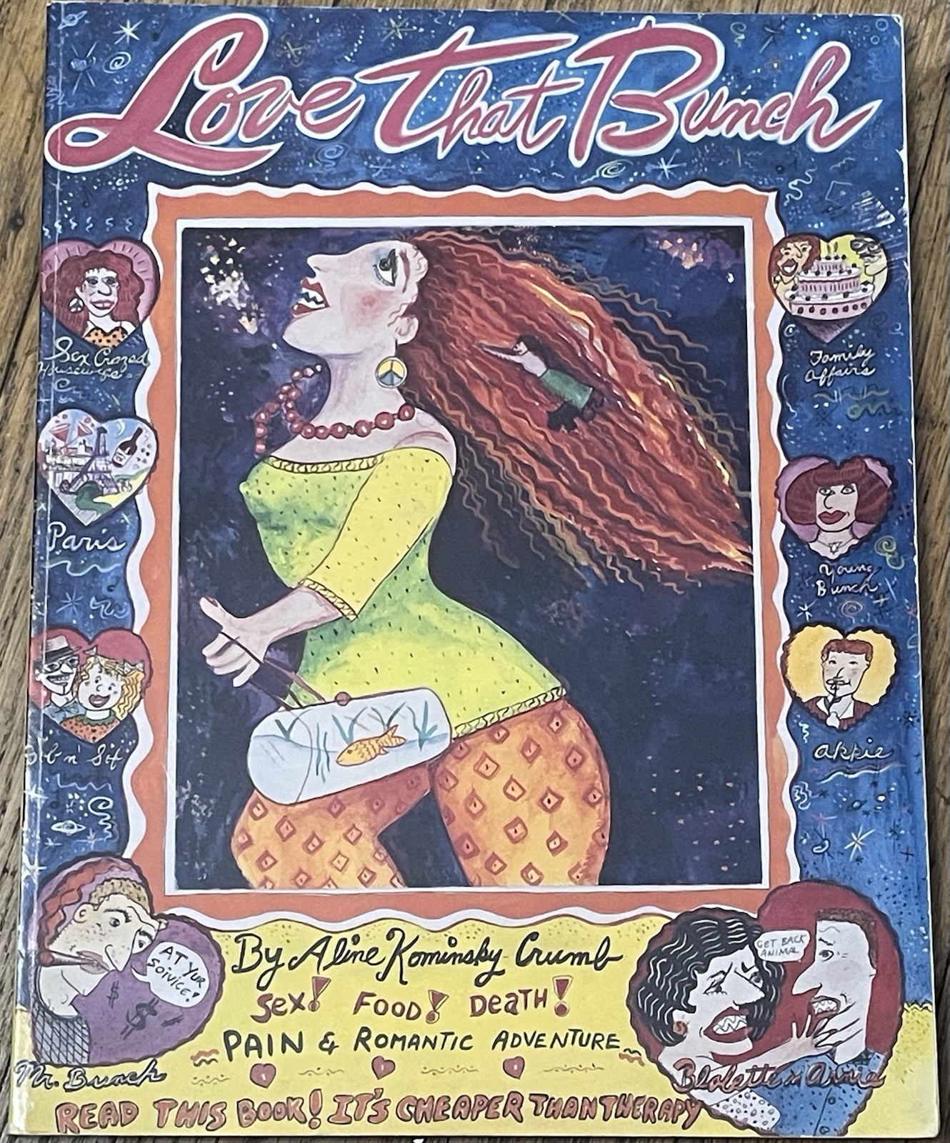 Love That Bunch By Aline Kominsky Crumb 1990 First Edition PB Comic Vintage