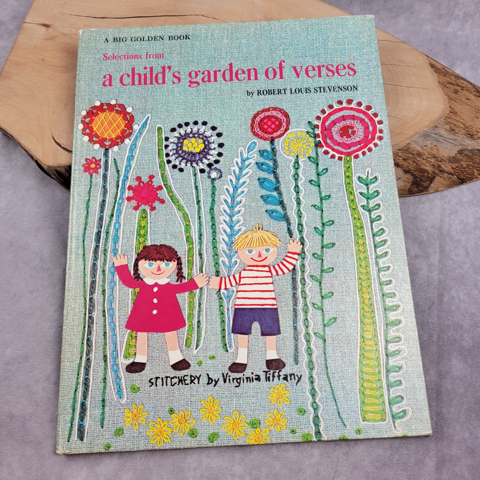 A Child’s Garden of Verses Robert Louis Stevenson 1971 Big Golden Book 3rd Print