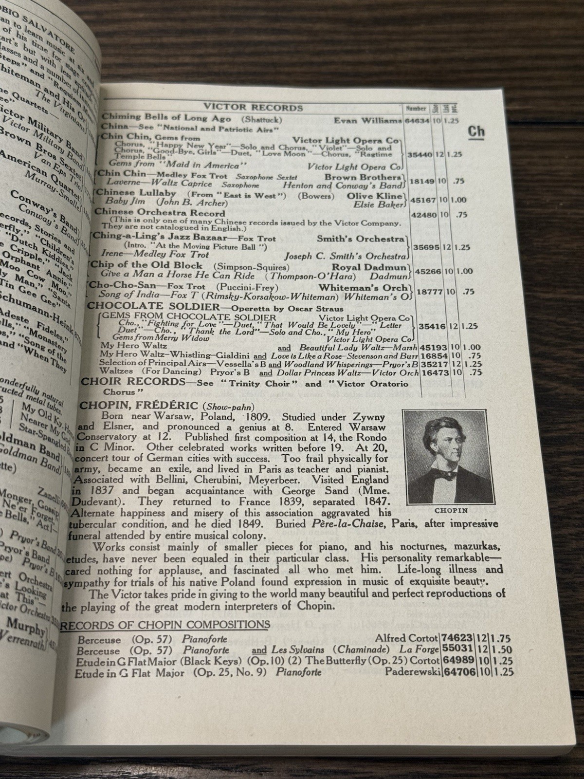 1923 RCA Victor Records Catalog Book Price Guide Music Talking Machine History