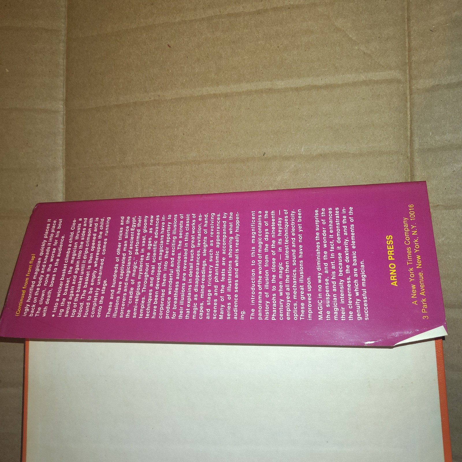 MAGIC: Scientific Diversions & Stage Illusions, Albert A. Hopkins, 1977 HC/DJ