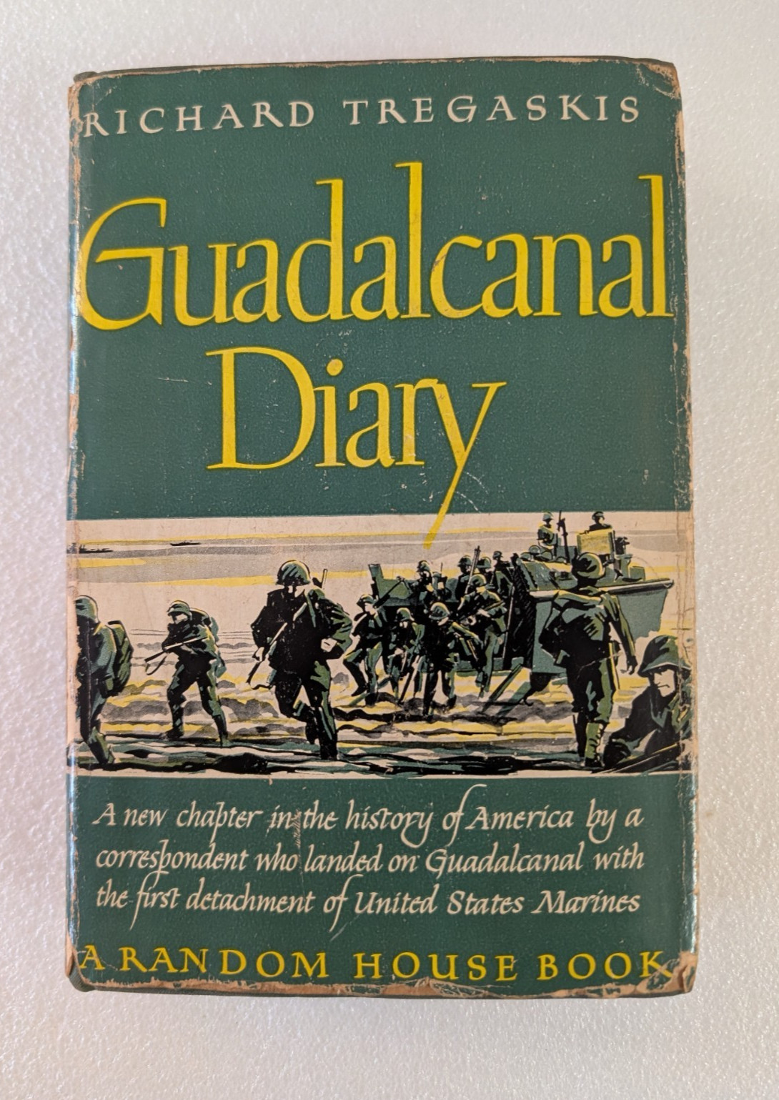 Guadalcanal Diary by Richard Tregaskis 1943 First Printing Hardcover World War 2