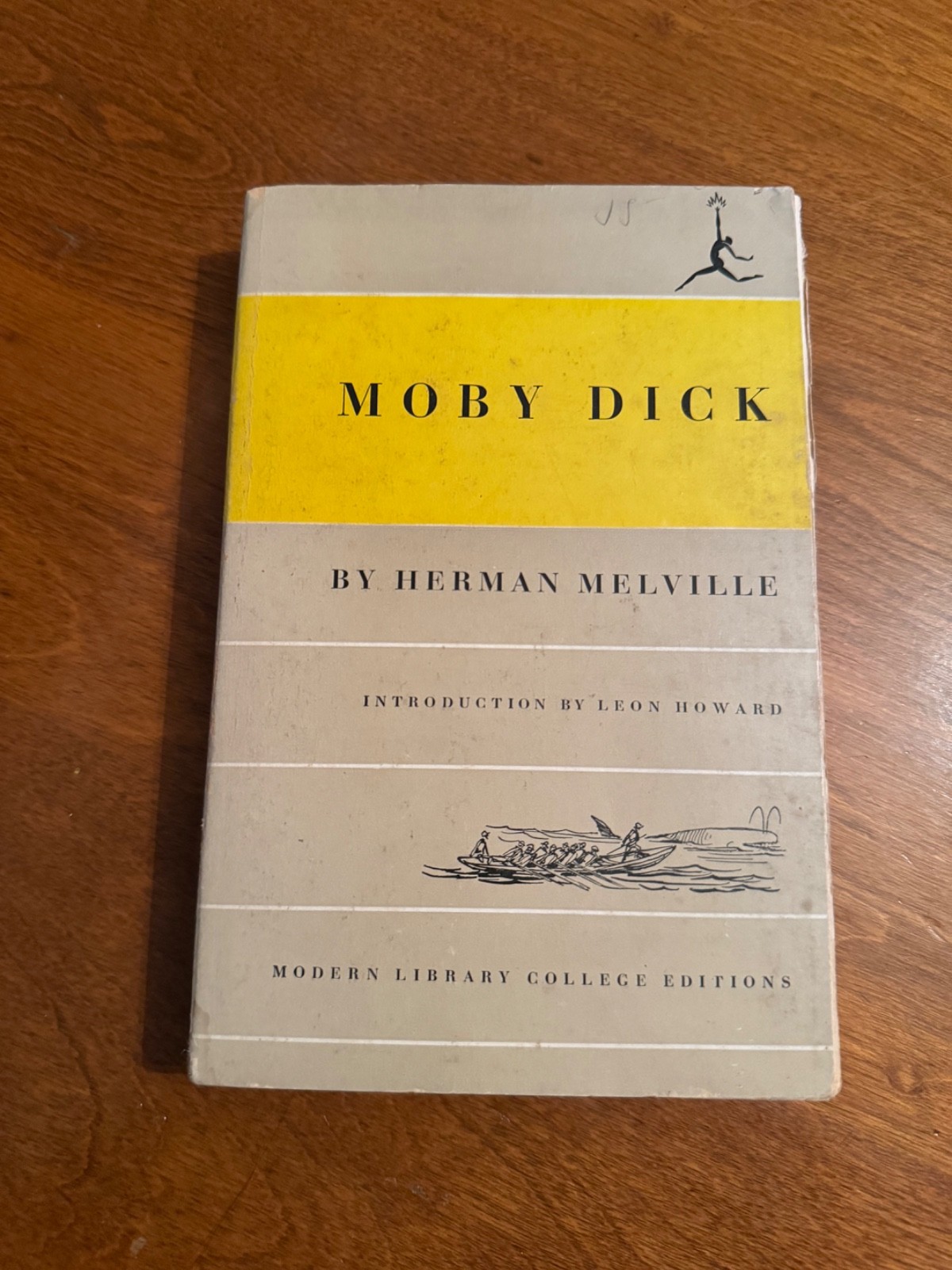 Moby Dick Herman Melville MODERN LIBRARY- 1950 Paperback Classic