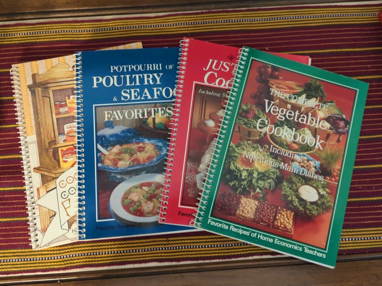 Lot of 4 Favorite Recipes of Home Economic Teachers Desserts Meats Vegetables