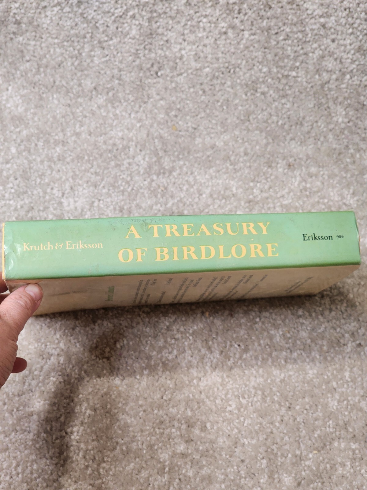 A Treasury of Birdlore by Joseph Wood Krutch & Paul S. Eriksson Hardcover 1962