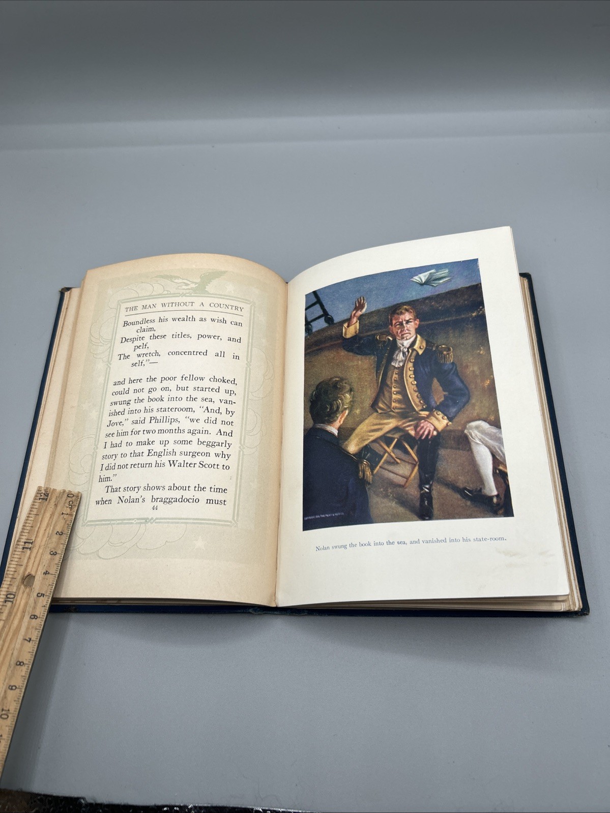 1910 The Man Without A Country by Edward Everett Hale, Antique Book, Illustrated