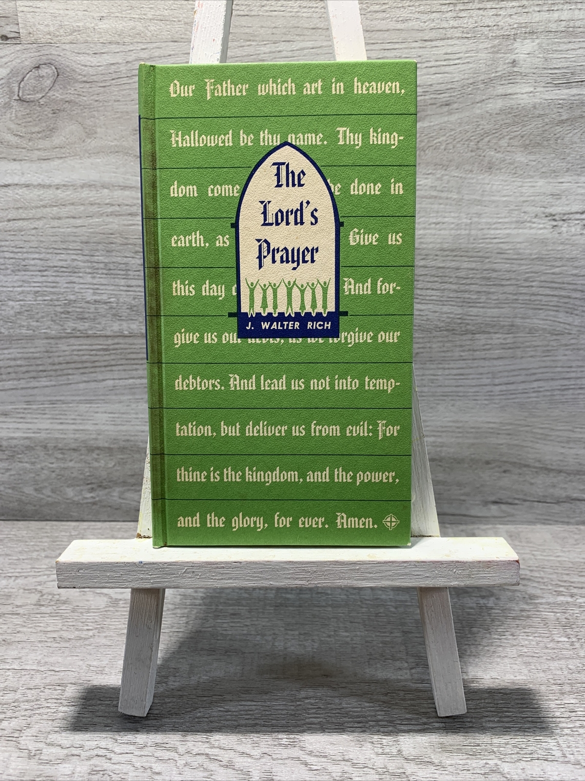 Vintage 1956 The Lord’s Prayer Pocket Book By J. Walter Rich Illustrated