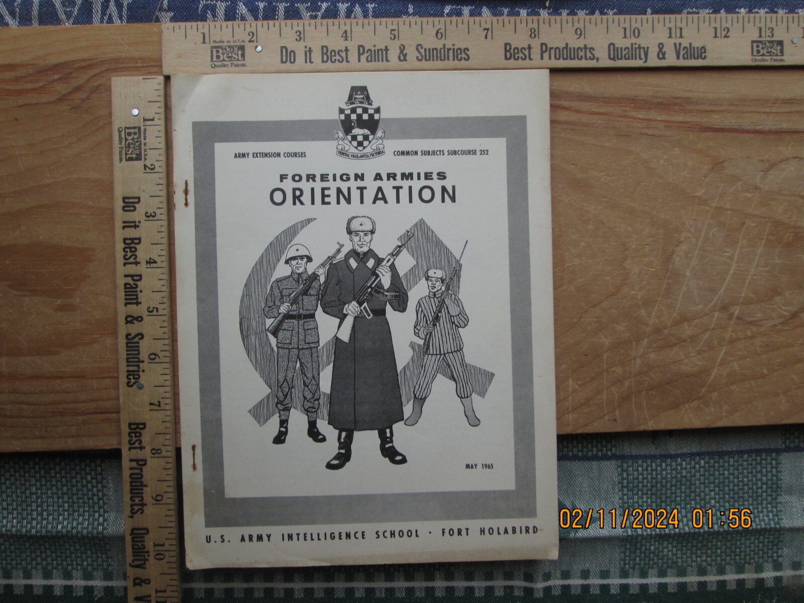 army extension course subcourse 252 Foreign armies orientation 1965