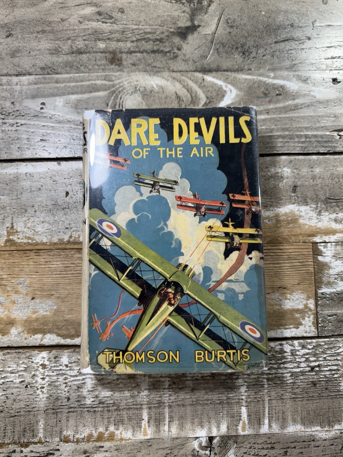 1932 Vintage War Novel “Daredevils of the Air” Dust Jacket