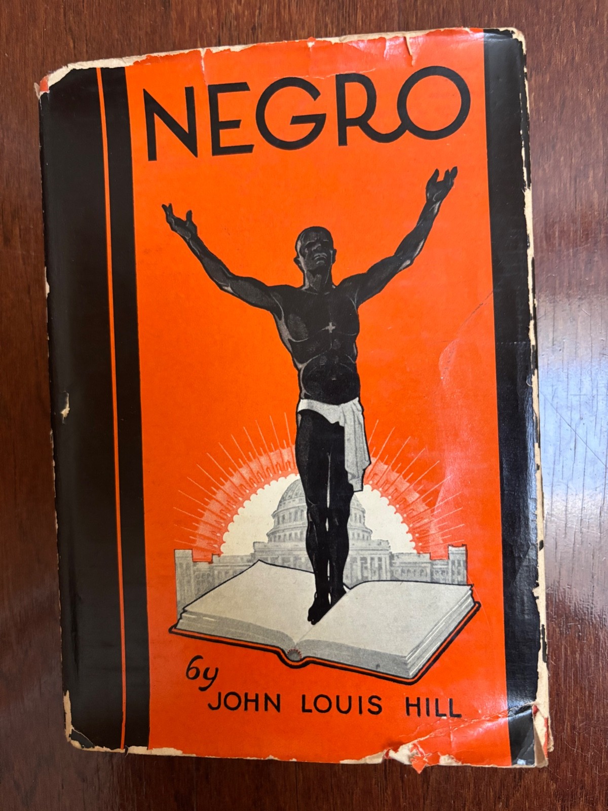 NEGRO NATIONAL ASSET OR LIABILITY? by HILL – HBDJ 1930 1st ED. RARE w/DJ ANTIQUE