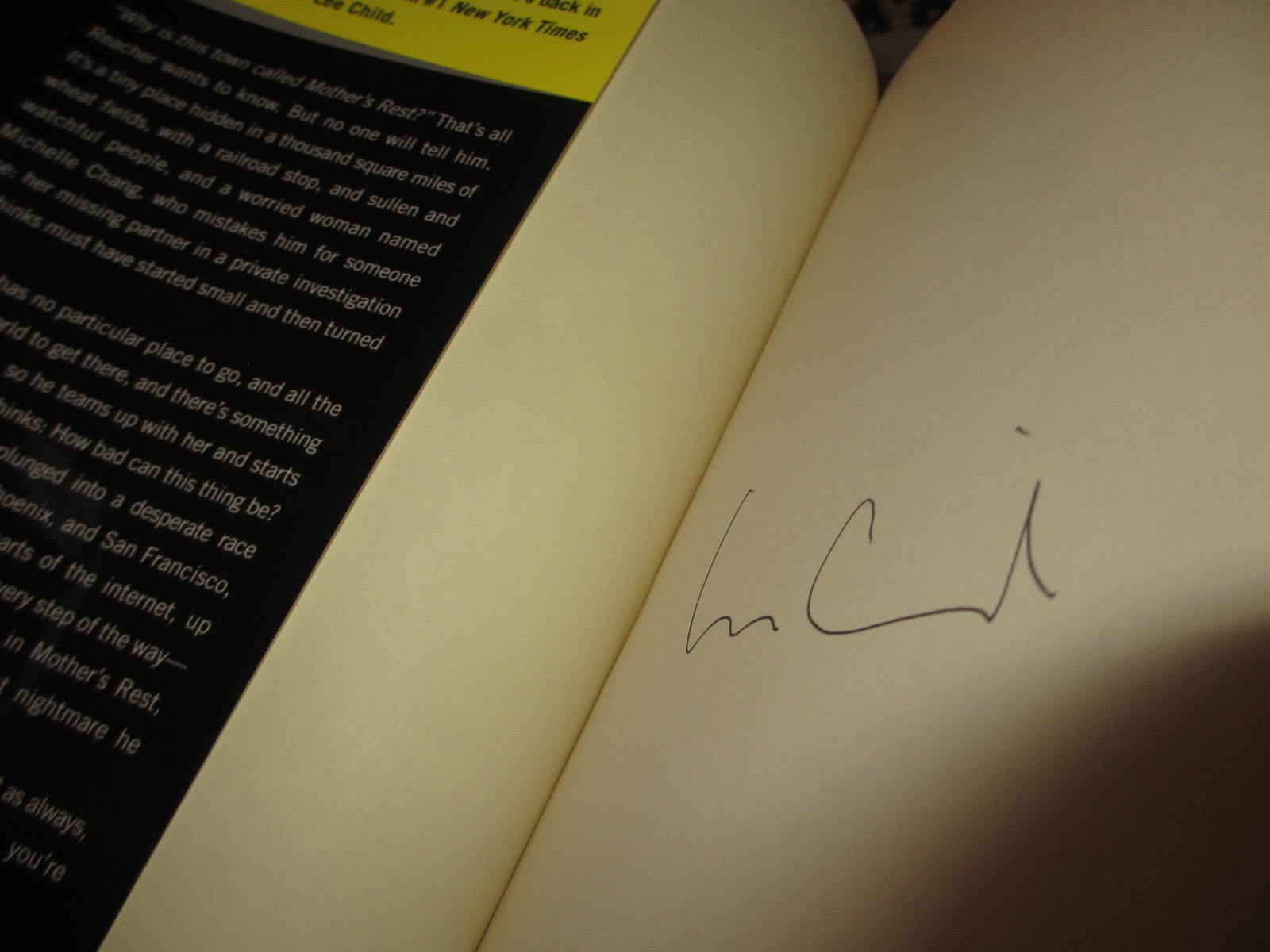Make Me: Lee Child, Signed Hardcover; 1st/1st Edition [ A Jack Reacher Novel ]