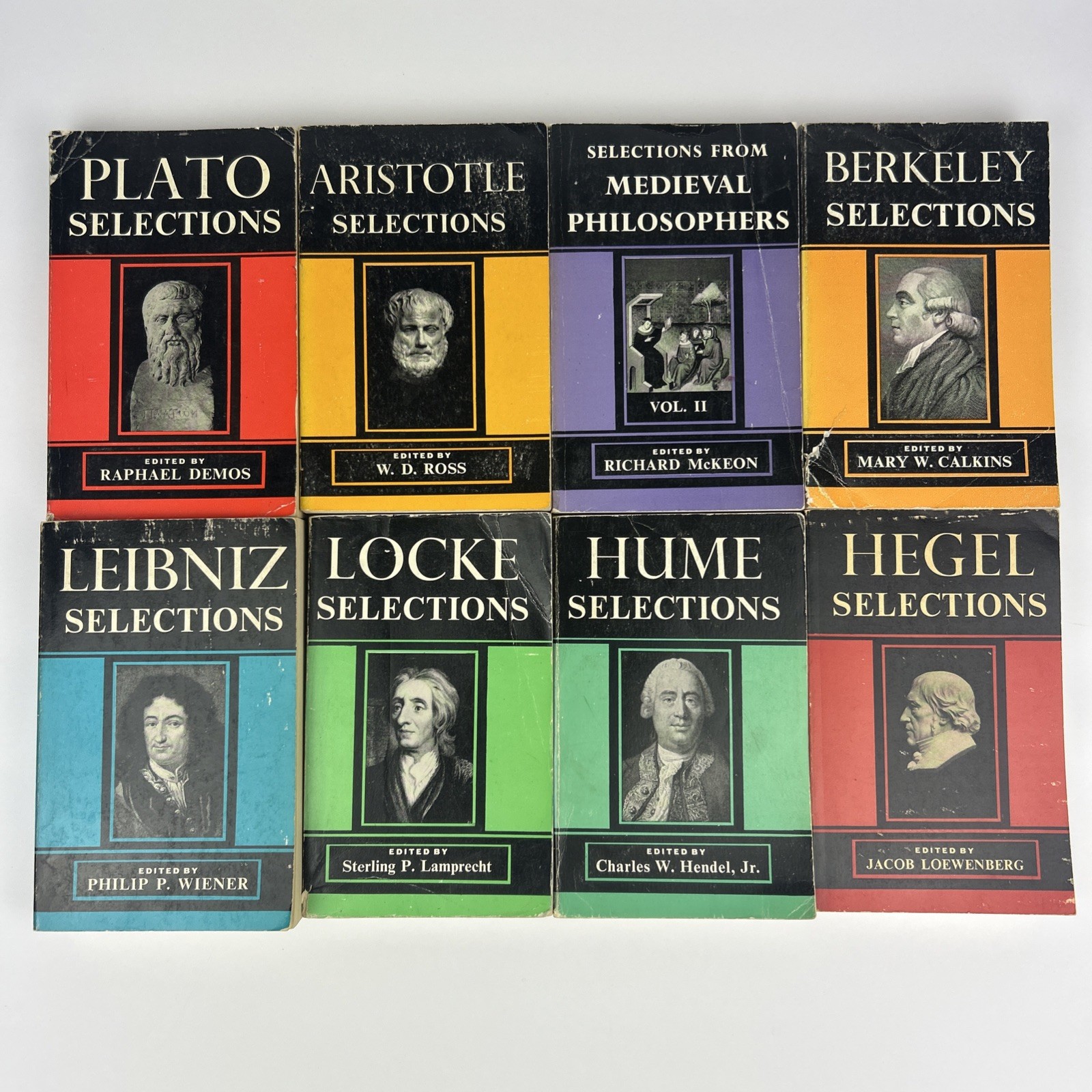 Scribners Lot Of 8 Selections Philosophy Locke Plato Aristotle 1950s Paperback