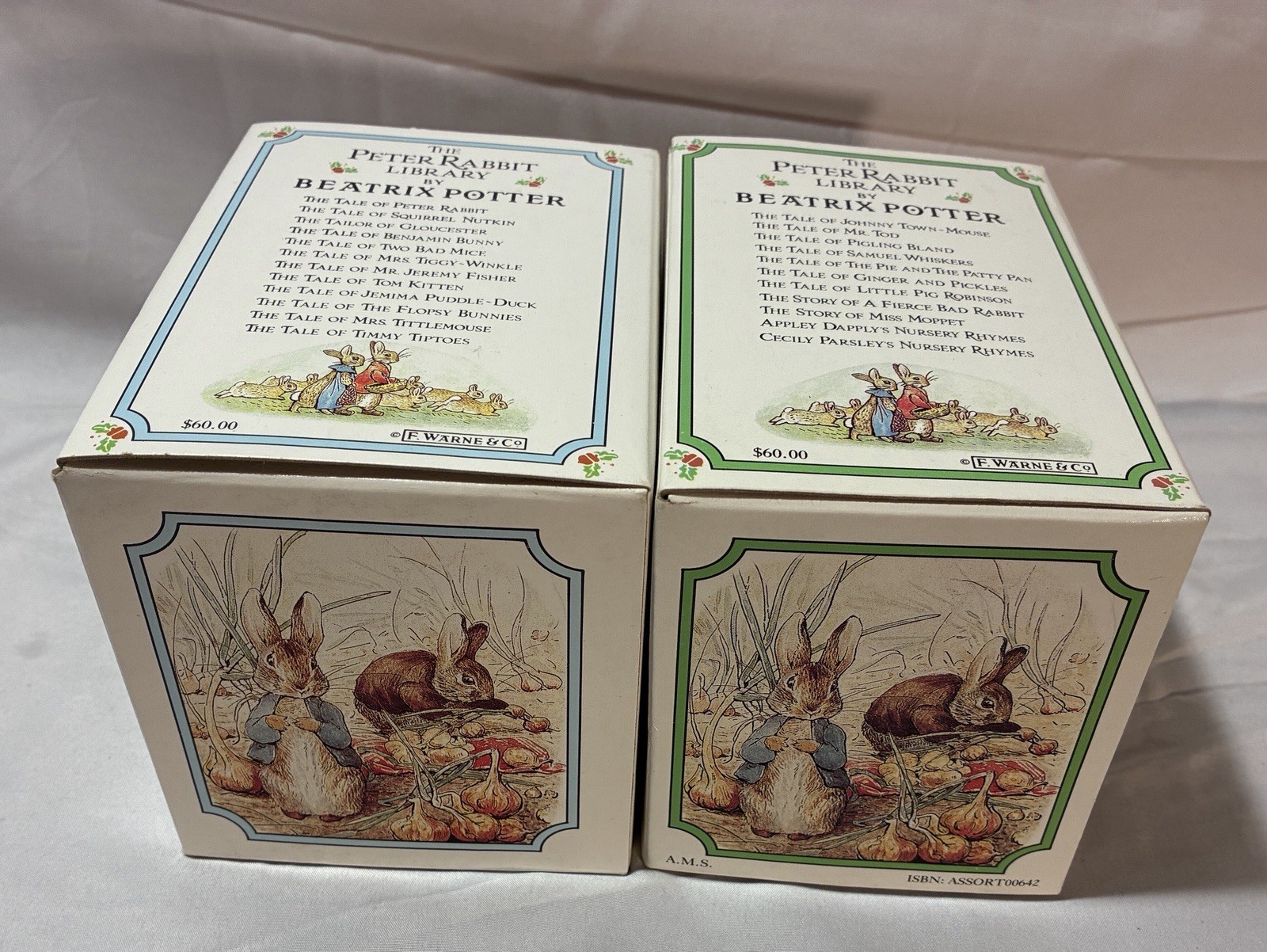 VTG Beatrix Potter Peter Rabbit COMPLETE Library 23 Children’s Books 2 Box Sets