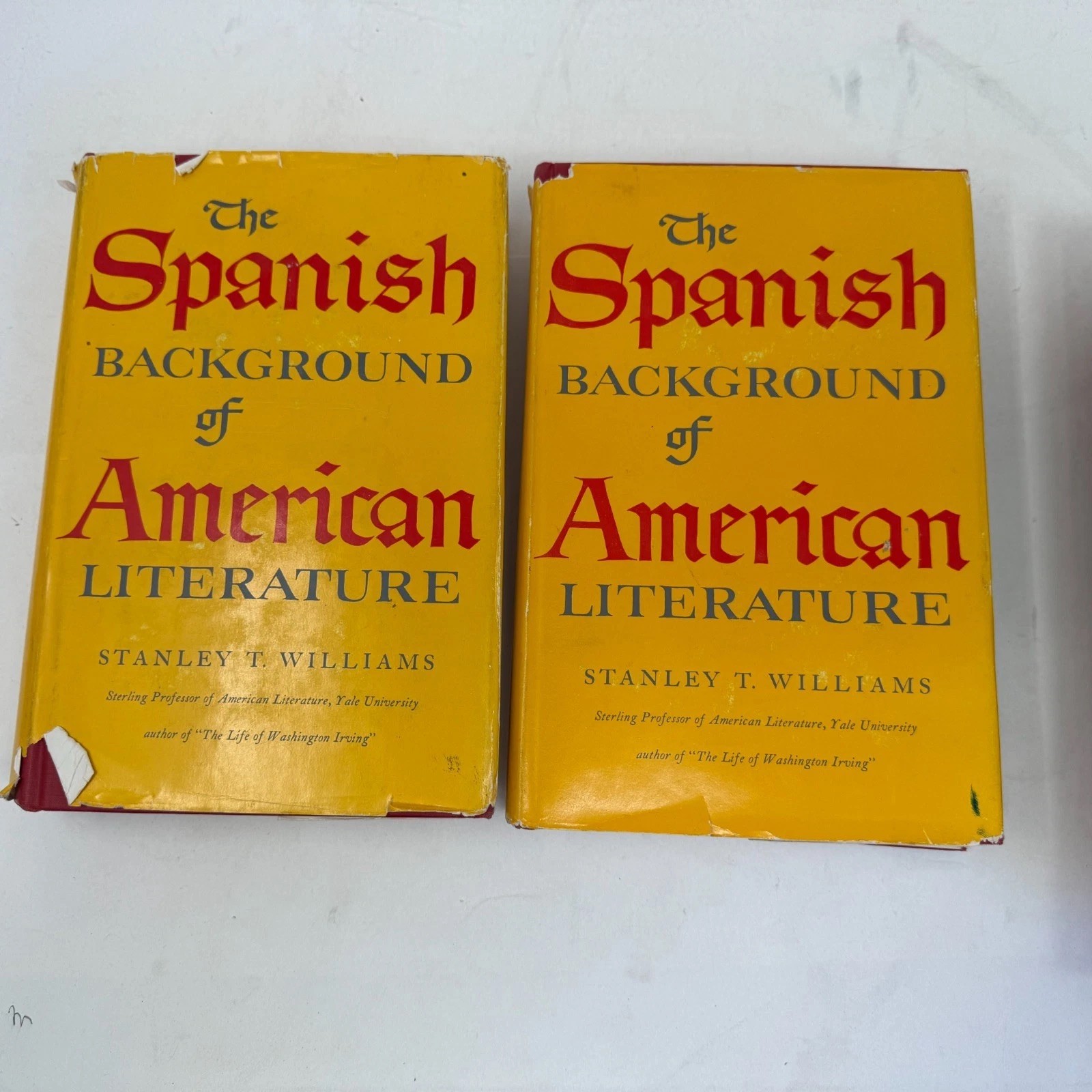Spanish Background of American Literature Williams 2 Vol Yale 1955 1st Ed in DJs