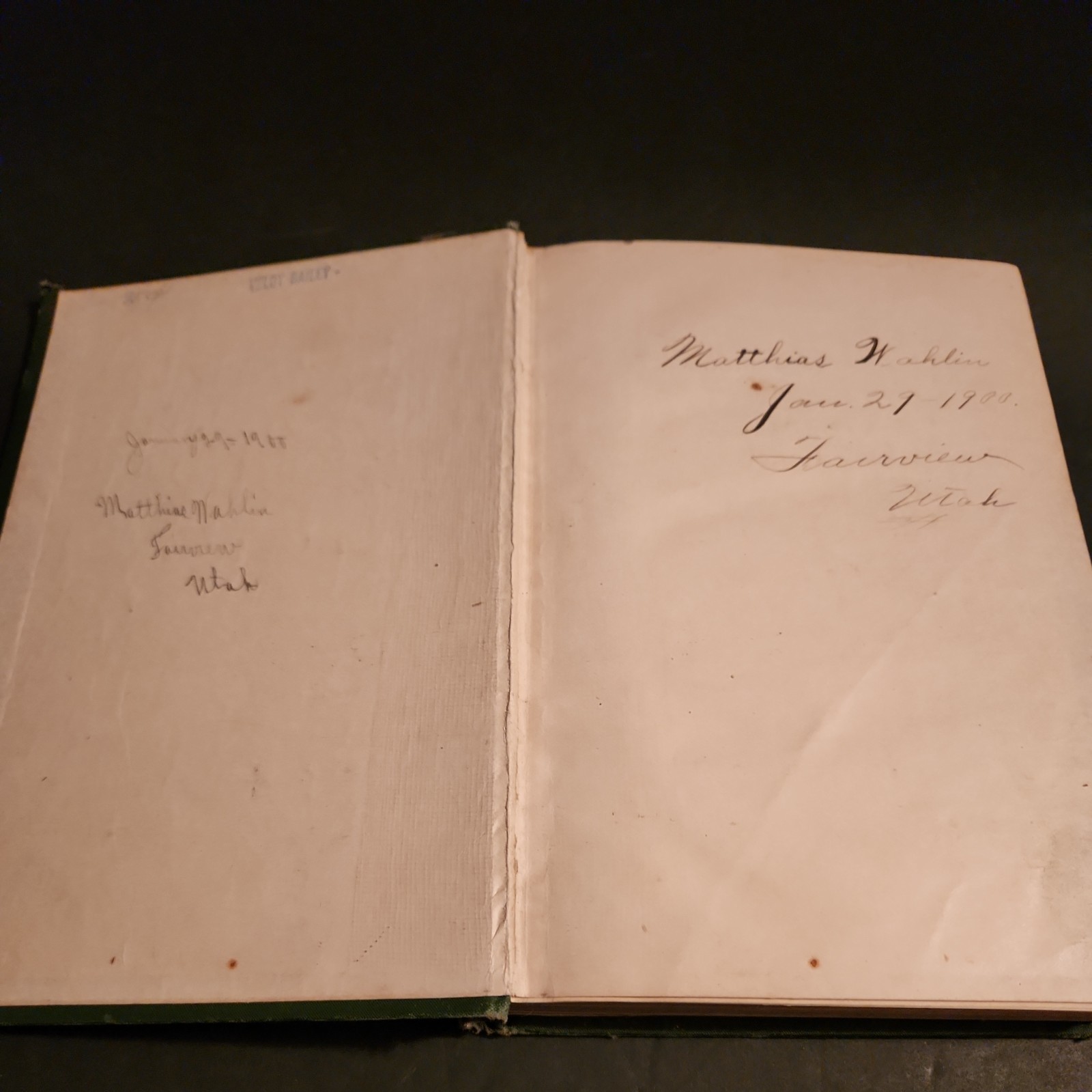 The Articles Of Faith, 1899 1st edition, green Cloth Hardcover Good Condition.