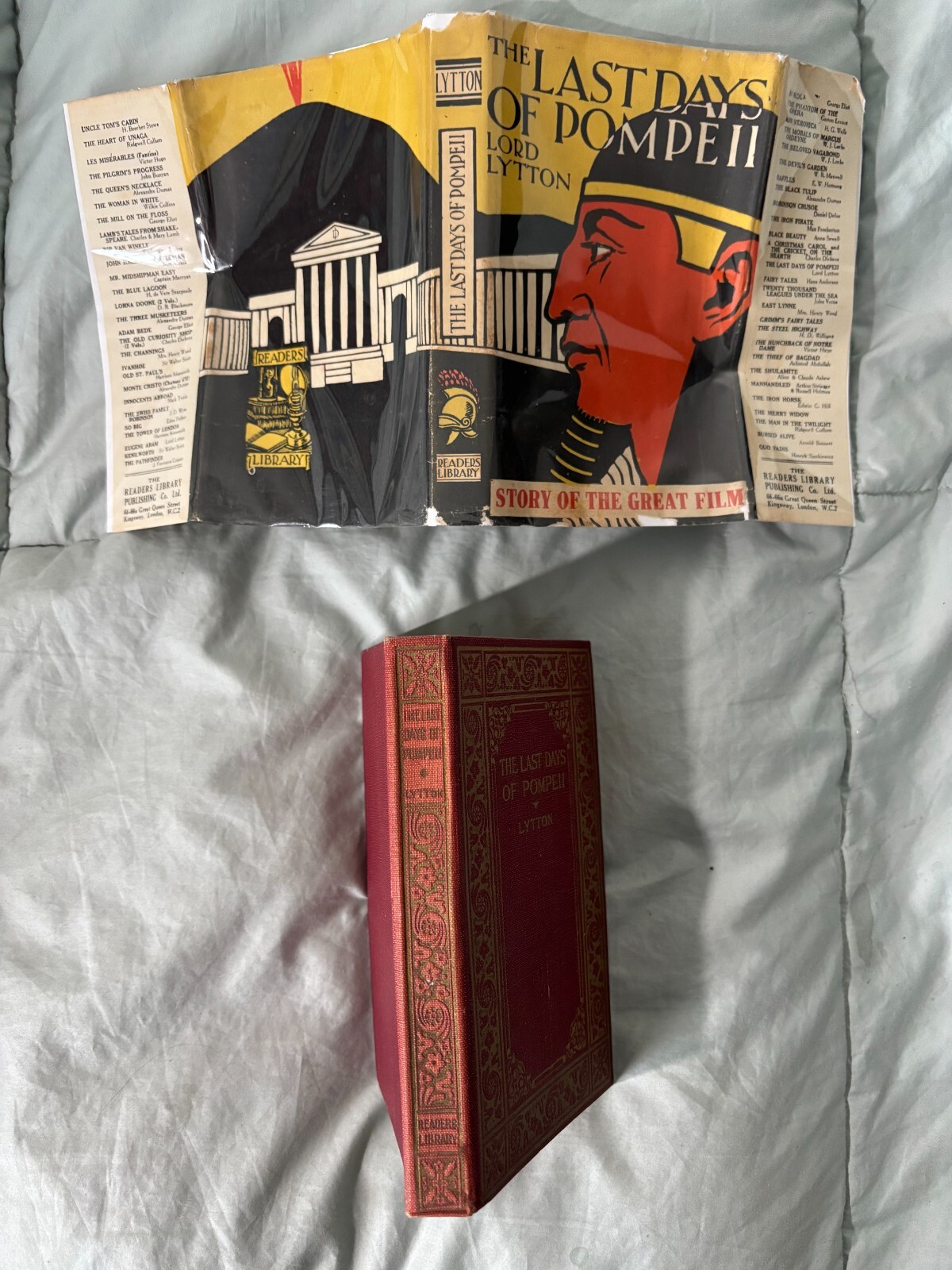 Last Days of Pompeii – Readers Library with movie tie-in DJ small VG c1926