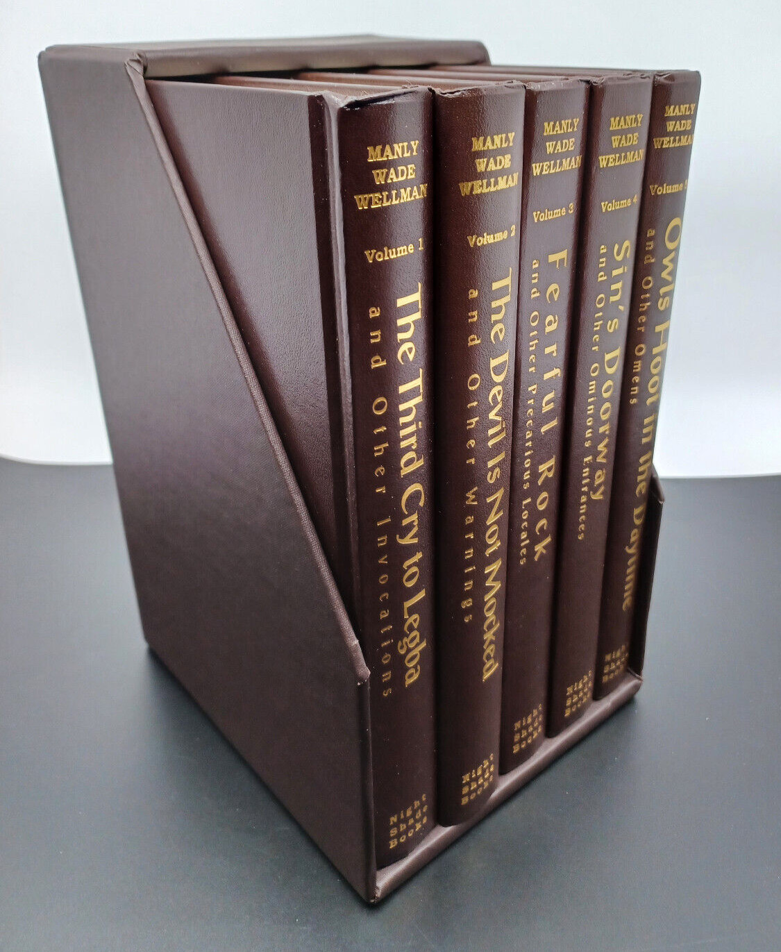 Nightshade Books Selected Short Stories of Manly Wade Wellman Set Of Vol. 1-5