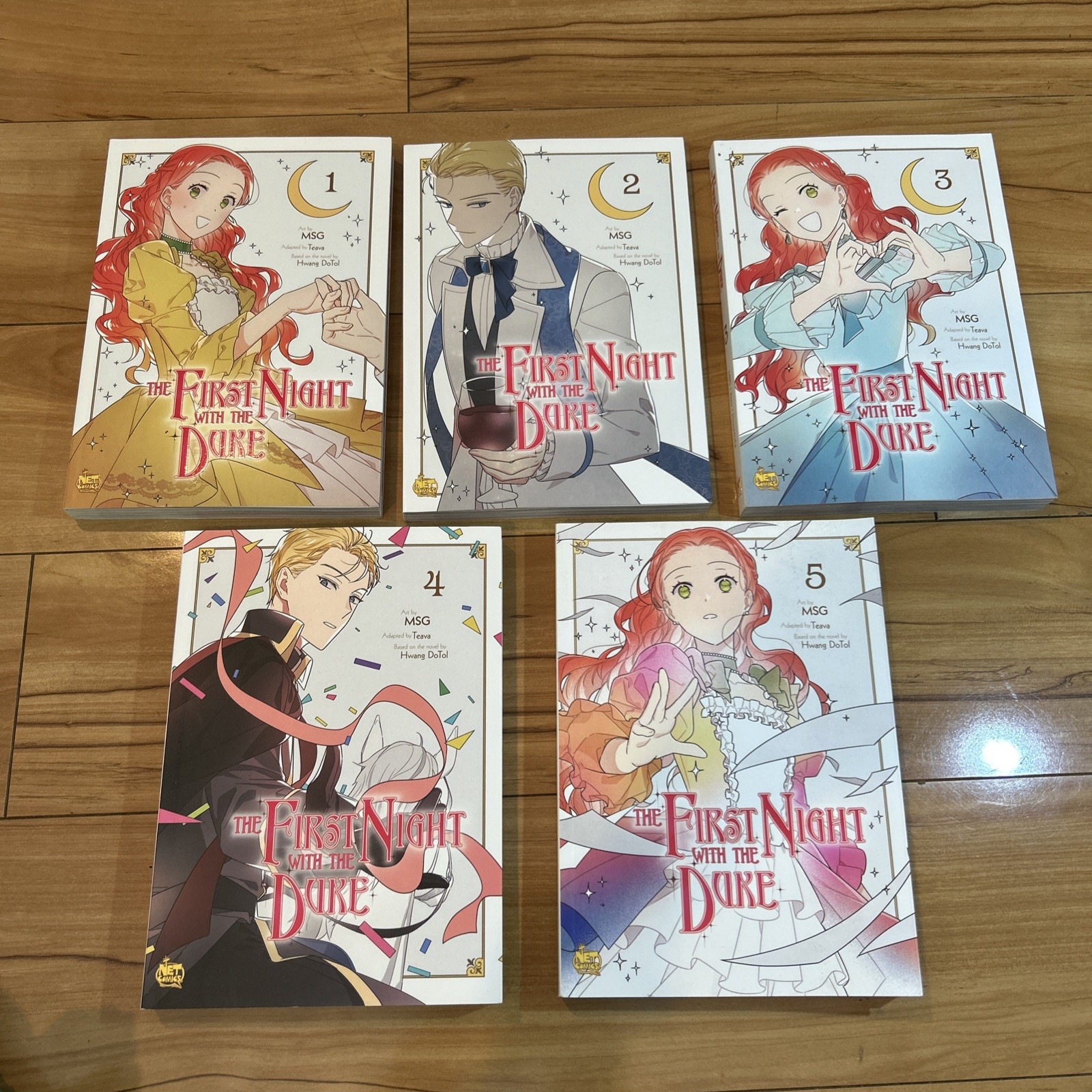 The First Night with the Duke Volumes 1 – 5 Manga Book Lot English