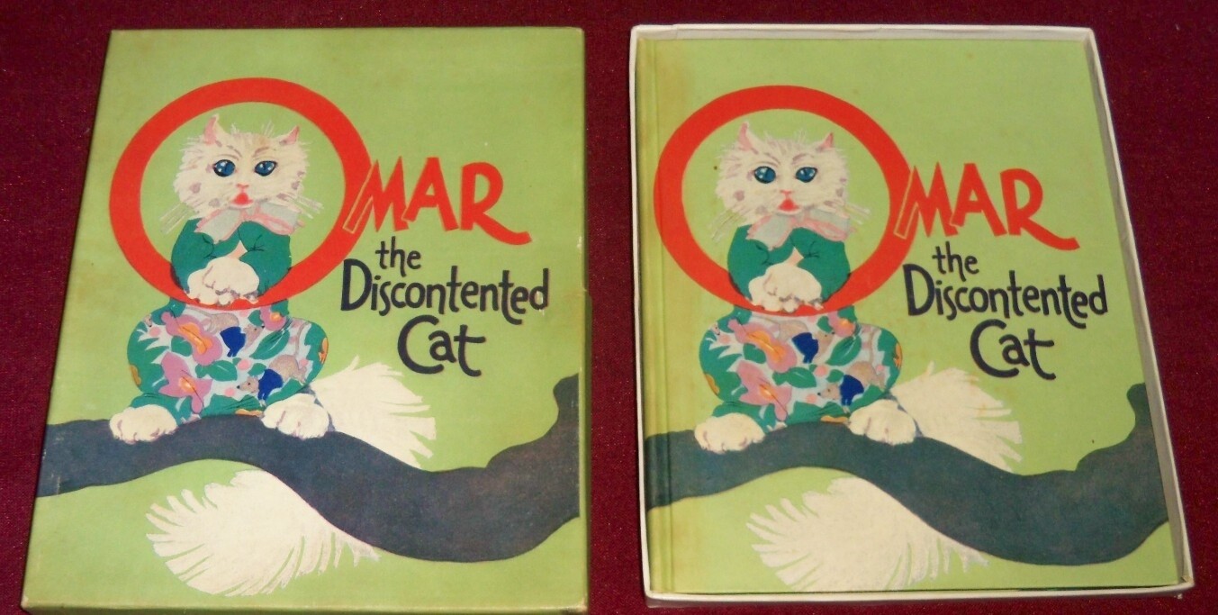 1925 OMAR The DISCONTENTED CAT, VOLLAND “ SUNNY BOOK“ RARE FIRST PRINTING in BOX