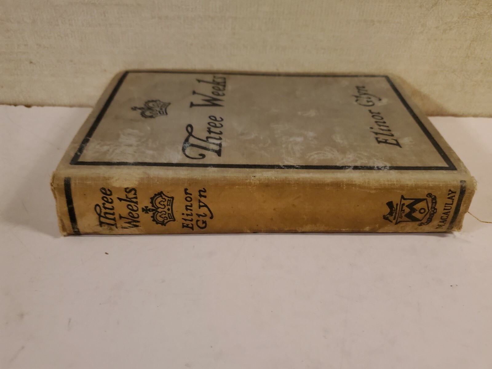 THREE WEEKS by Glyn, Elinor, HB 1924 The Macaulay Company NY, USA, B334