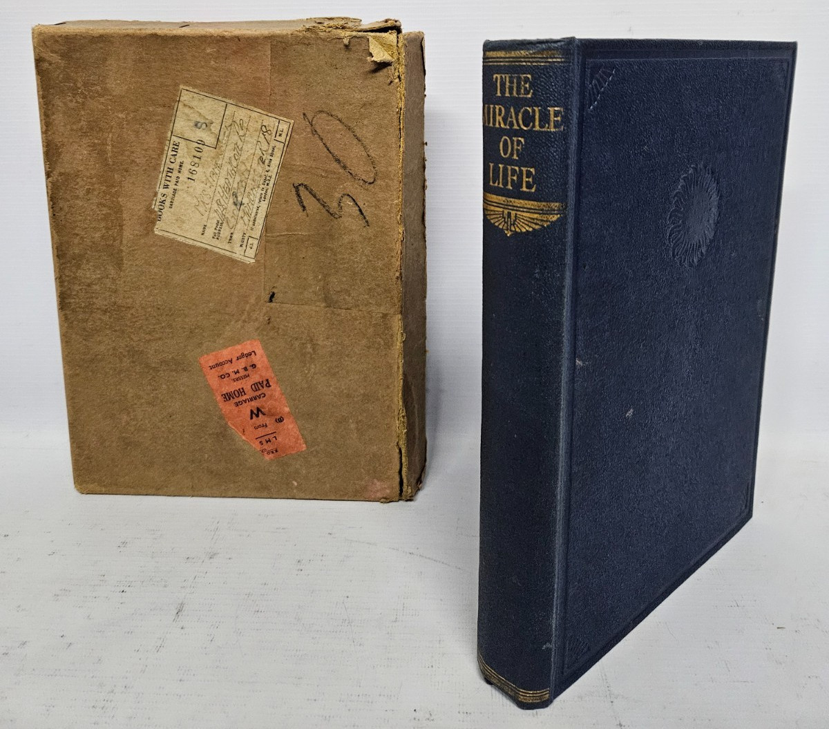 The Miracle of Life, Harold Wheeler, HB in Cardboard Case, Oldhams Press, 1940
