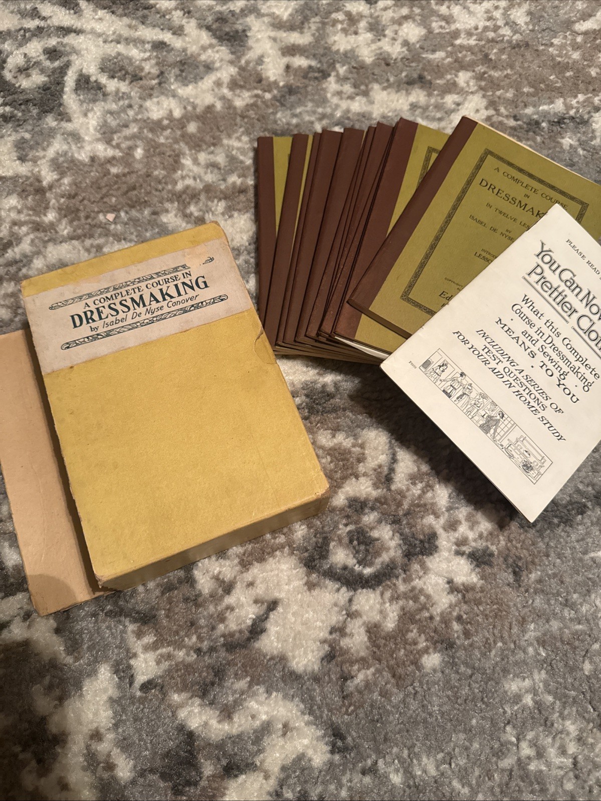 1921 – A COMPLETE COURSE IN DRESSMAKING, 12 VOLS COMPLETE SET, Isabel Conover