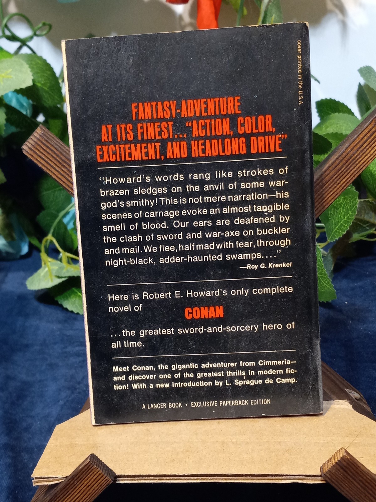 Conan the Conqueror BY Robert E. Howard , Lancer paperback (VERY GOOD ) 1967