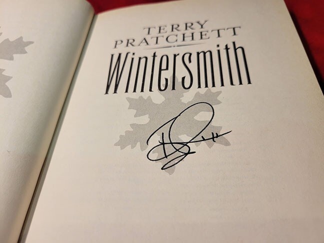 Signed Terry Pratchett Wintersmith (2007, Hardcover)