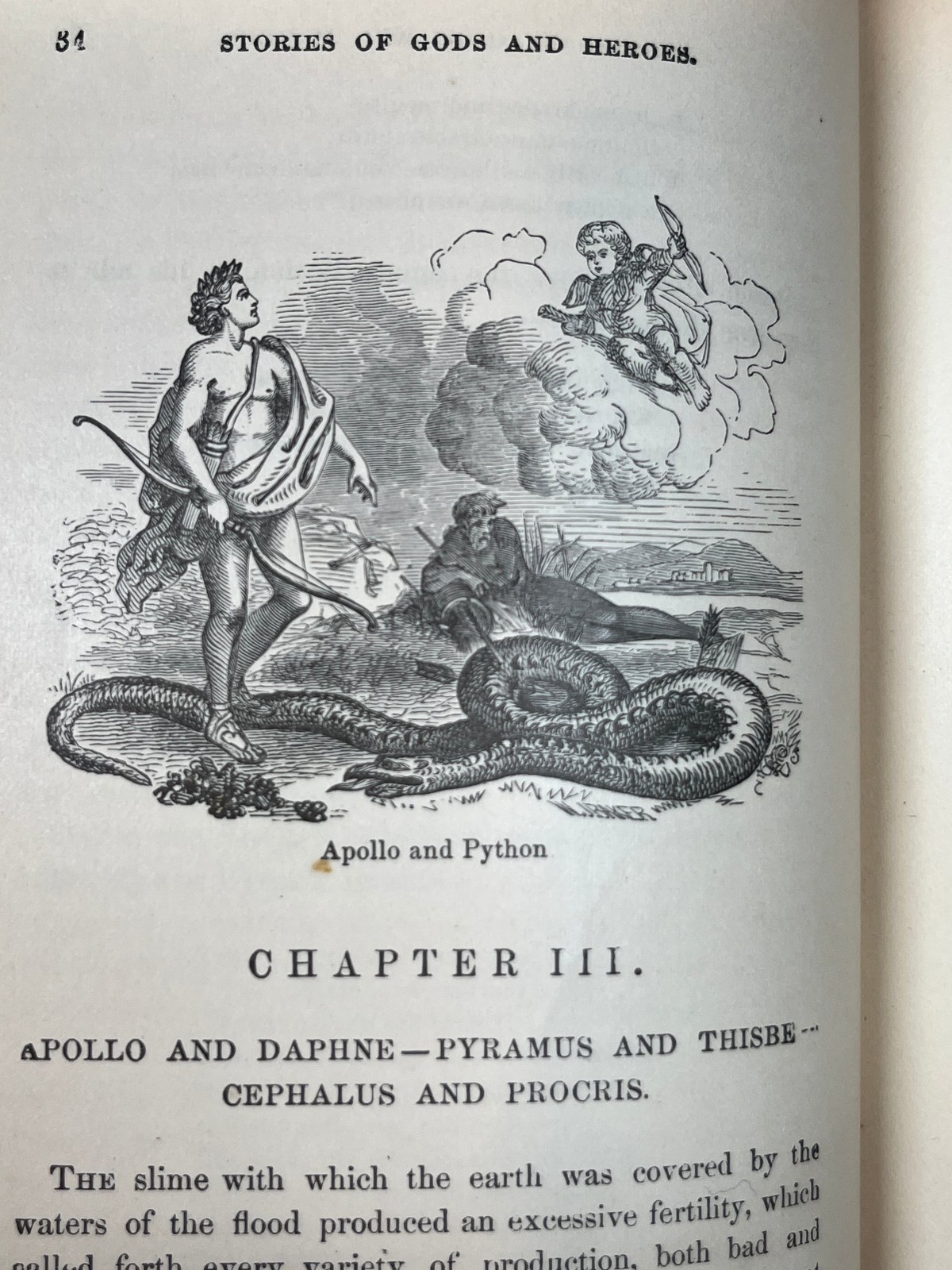 1855 The Age of Fable Or Beauties of Mythology by Thomas Bulfinch Hardcover