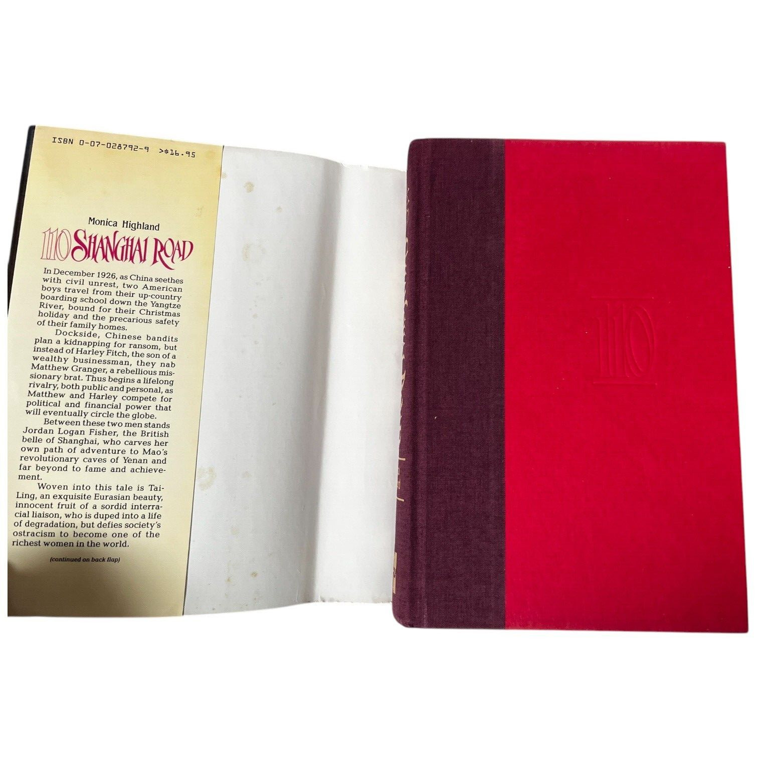 Signed 110 Shanghai Road Monica Highland Carloyn See 1986 First Edition HCDJ