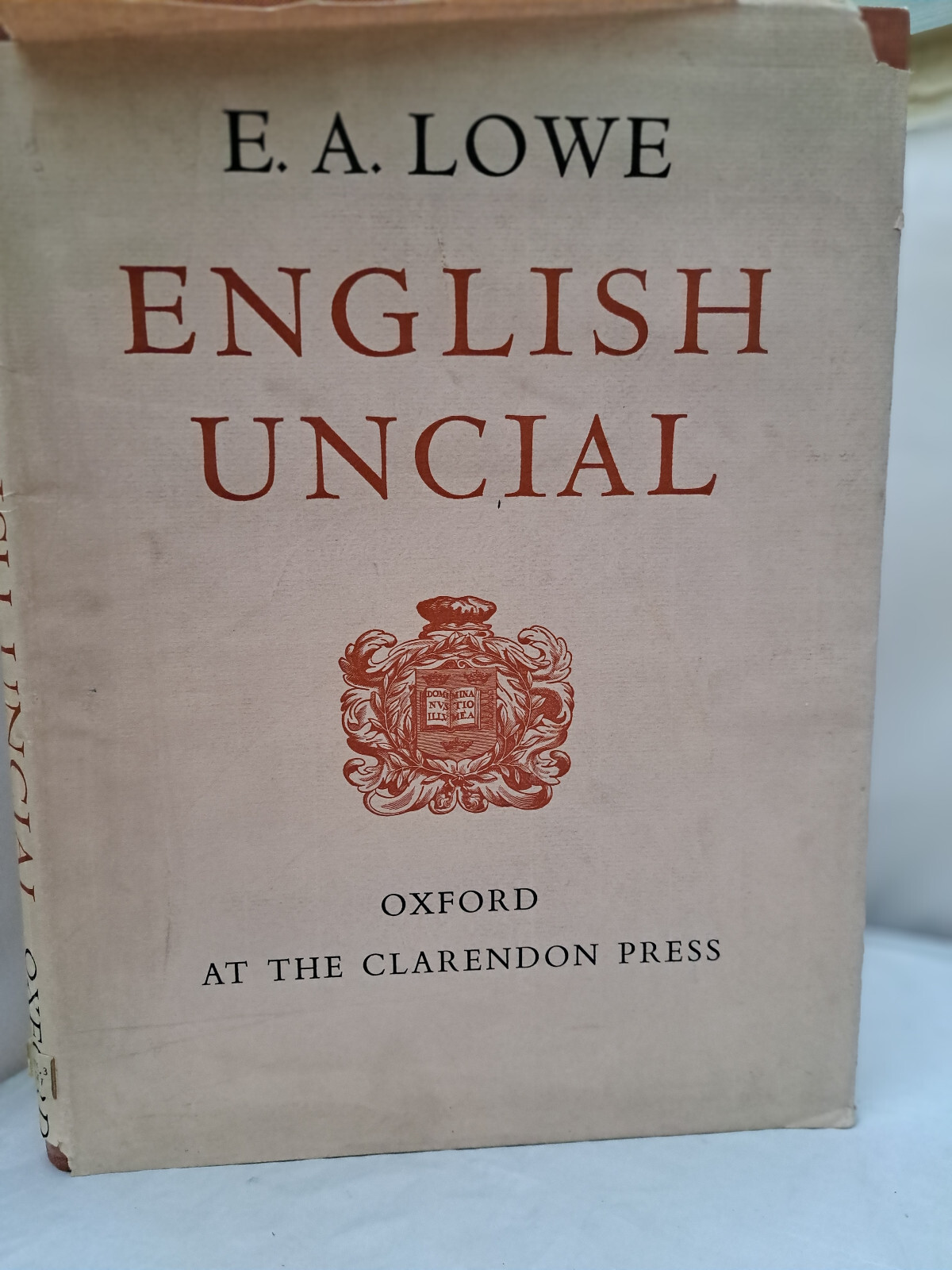English Uncial by E A Lowe HB DJ Illustrated – Facsimile Manuscript -Anglo Saxon
