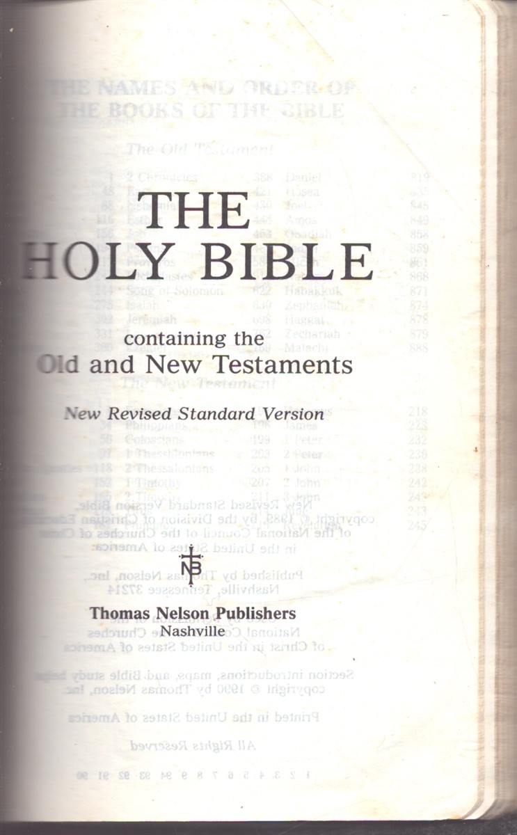 THE HOLY BIBLE CONTAINING THE OLD AND NEW TESTAMENTS Self-Pronouncing Words