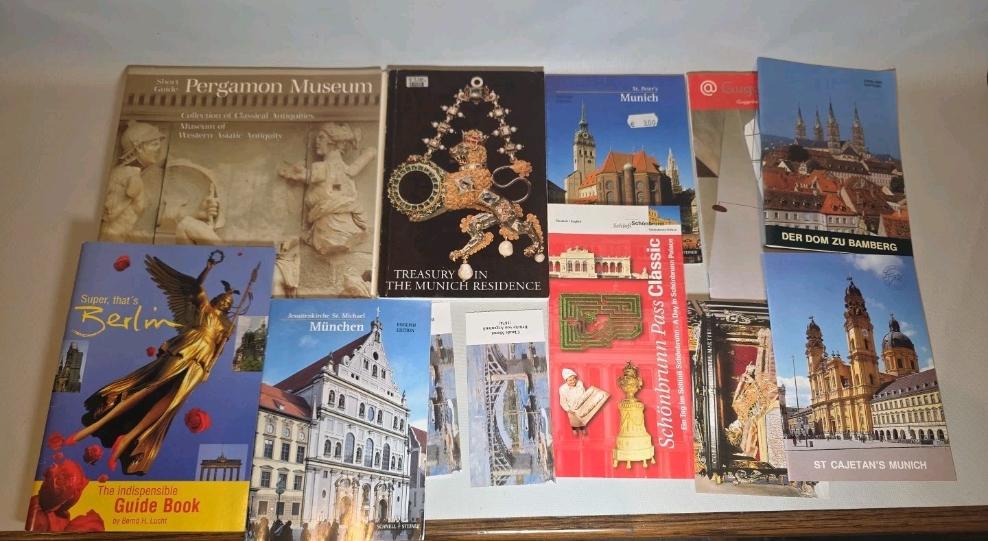QTY 11 VTG Germany Travel Book Souvenirs Museum Church Booklet Munich Berlin Lot