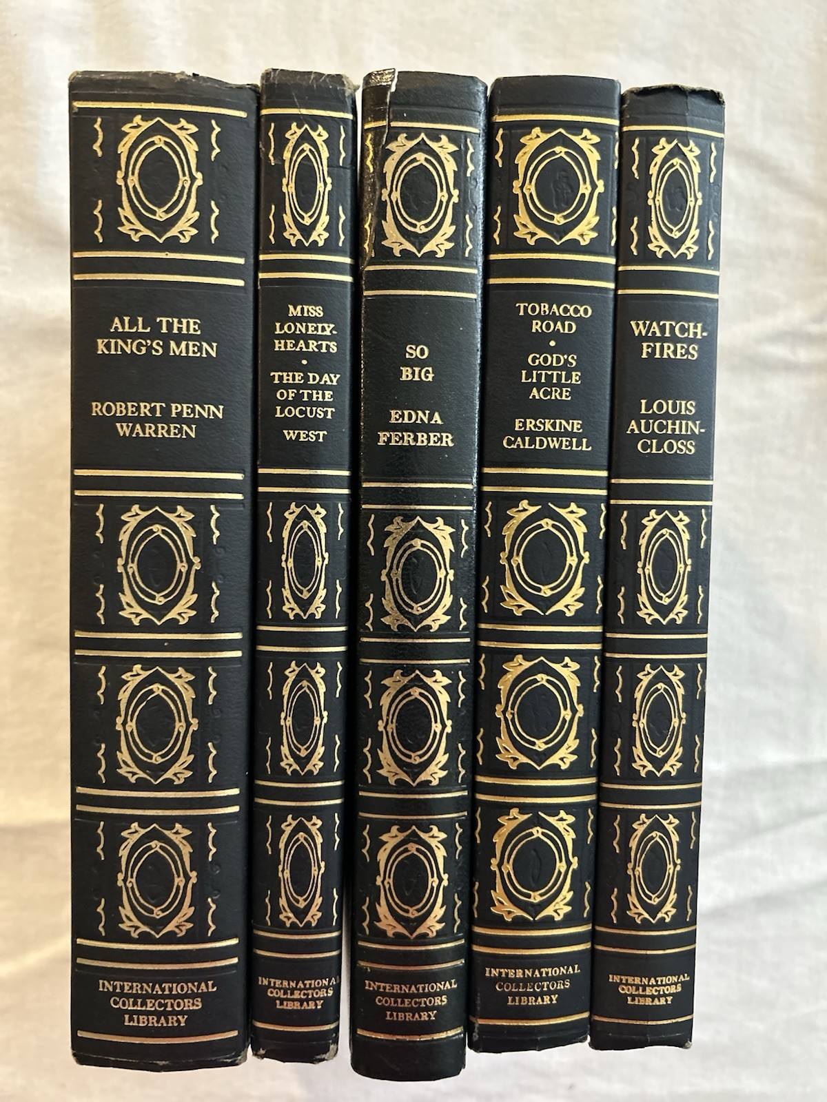 Lot of Five The International Collector’s Library Books with Decorative Bindings