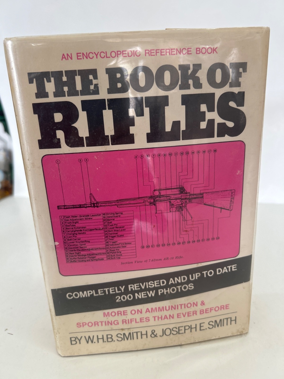 Vintage gun/firearm encyclopedic Book of Rifles 1972 4th ed