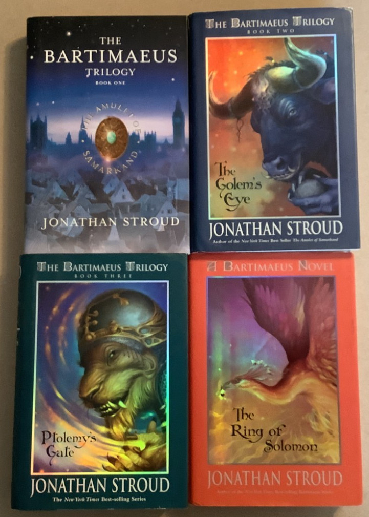 Set of 4 VG 2000s HC DJ All 1st Editions Bartimaeus Series Jonathan Stroud