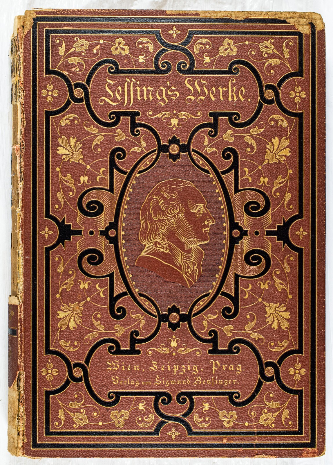 1890 GOTTHOLD EPHRAIM LESSING’S WERKE, WORKS ILLUSTRATED 21 ENGRAVINGS B384