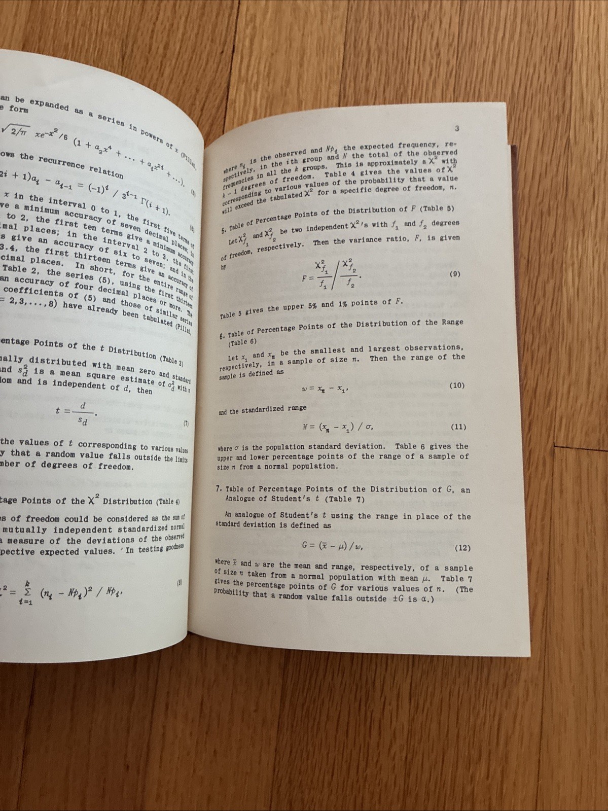 Concise Tables for Statisticians ~ K.C. Sreedharan Pillai • SIGNED Hardcover 1st