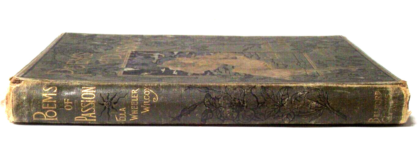 RARE 1888 Belford Clarke Pub „Poems of Passion“ Ella Wheeler Wilcox Deluxe Ed Hb
